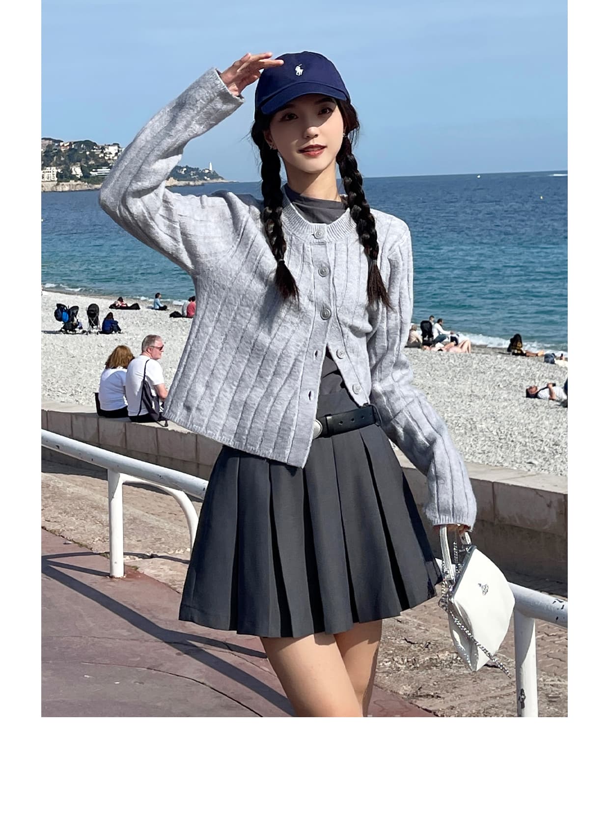 プリーツスカート 制服風プリーツミニスカート