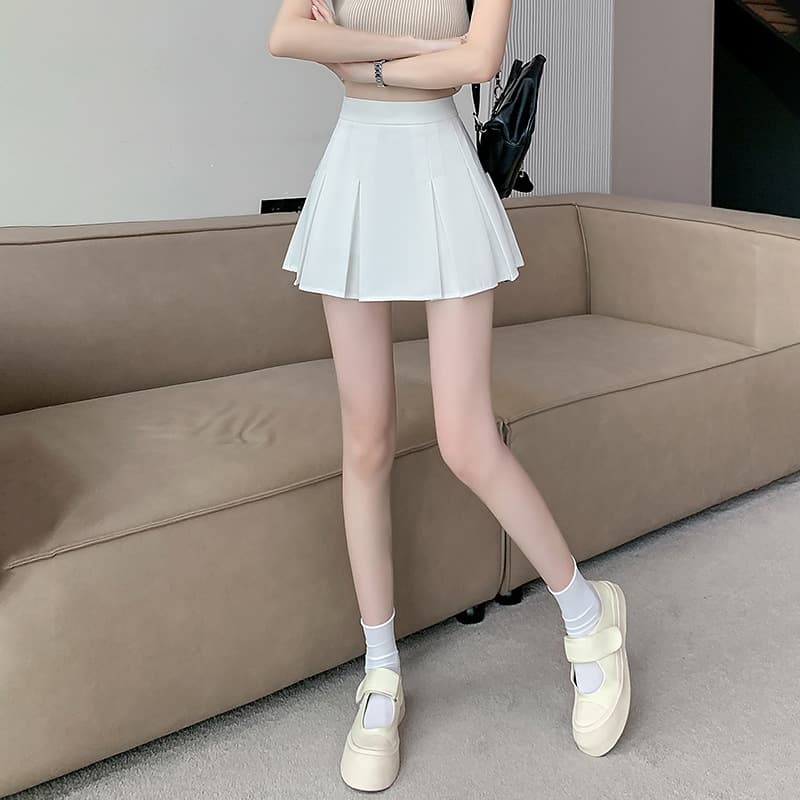 プリーツスカート きちんと美シルエット プリーツミニ
