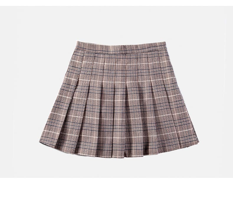 プリーツスカート クラシカル均一プリーツミニスカート