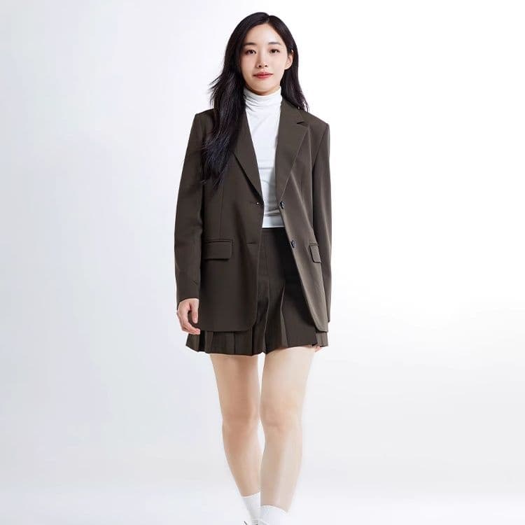 プリーツスカート シンプルプリーツミニスカート