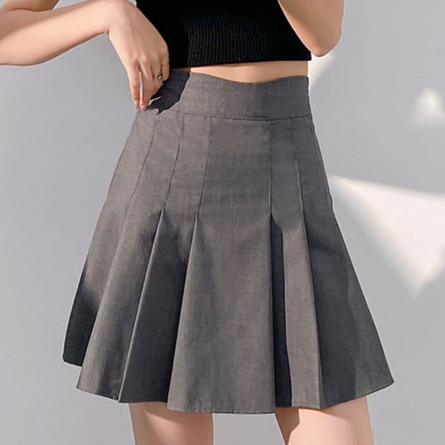 プリーツスカート 上品優雅プリーツミニスカート