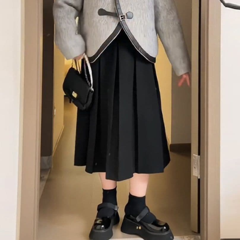 プリーツスカート 上品な美シルエット プリーツスカート