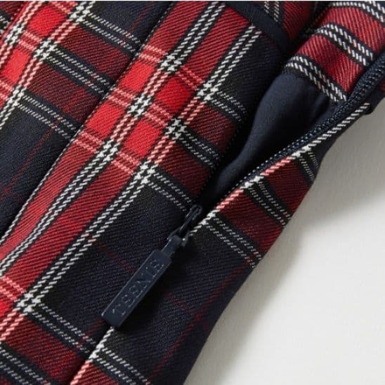 プリーツスカート チャーム付き制服風プリーツミニ