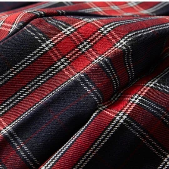 プリーツスカート チャーム付き制服風プリーツミニ