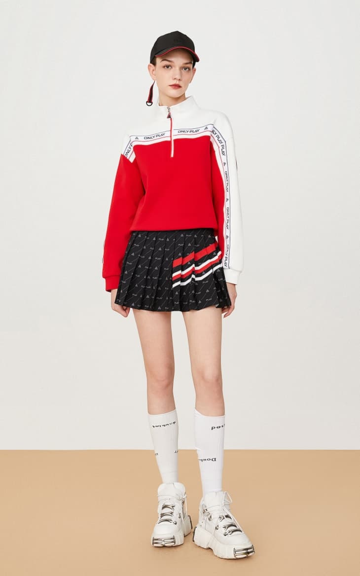 プリーツスカート スポーティライン プリーツミニ