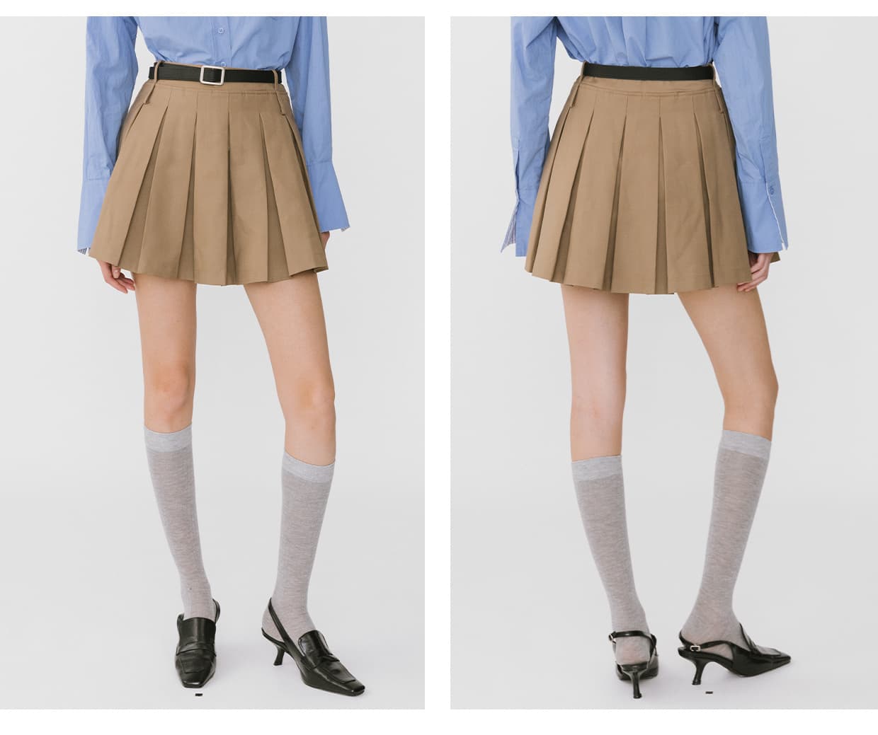 プリーツスカート 制服風プリーツミニスカート