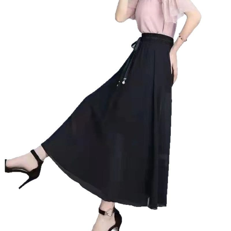 プリーツスカート 優雅なシルエットプリーツロングスカート