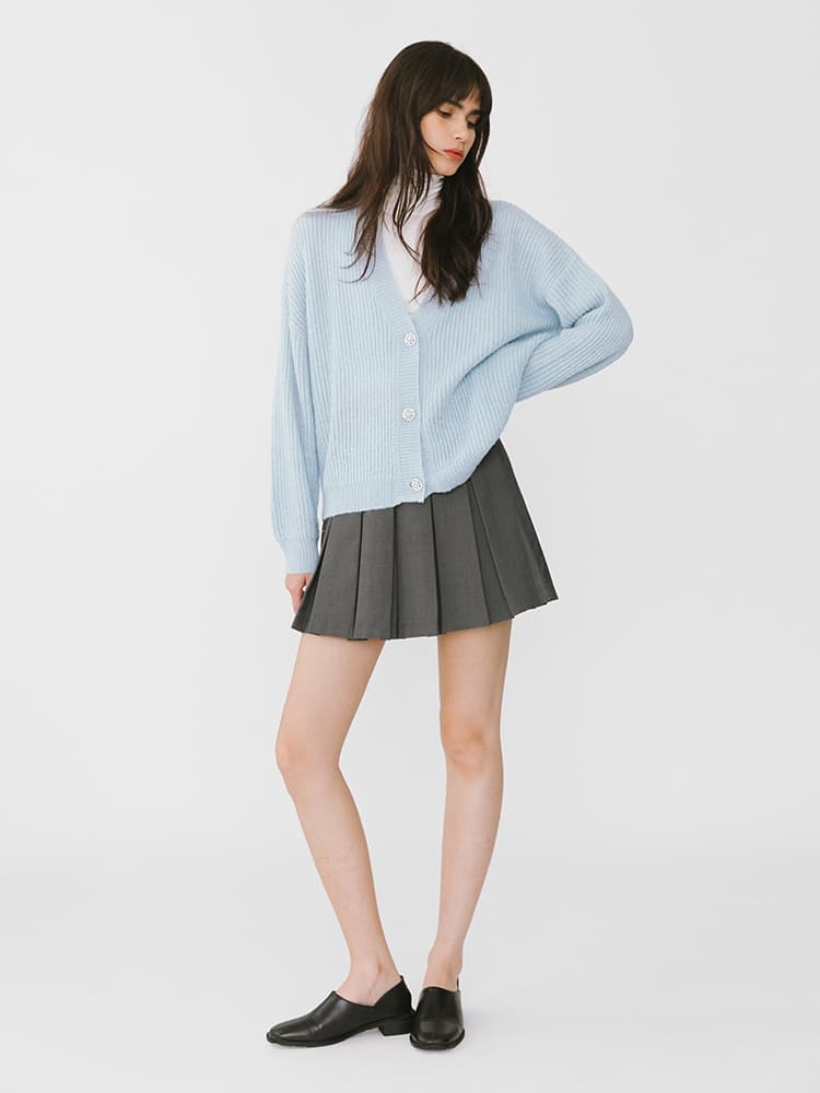 プリーツスカート 制服風プリーツミニスカート