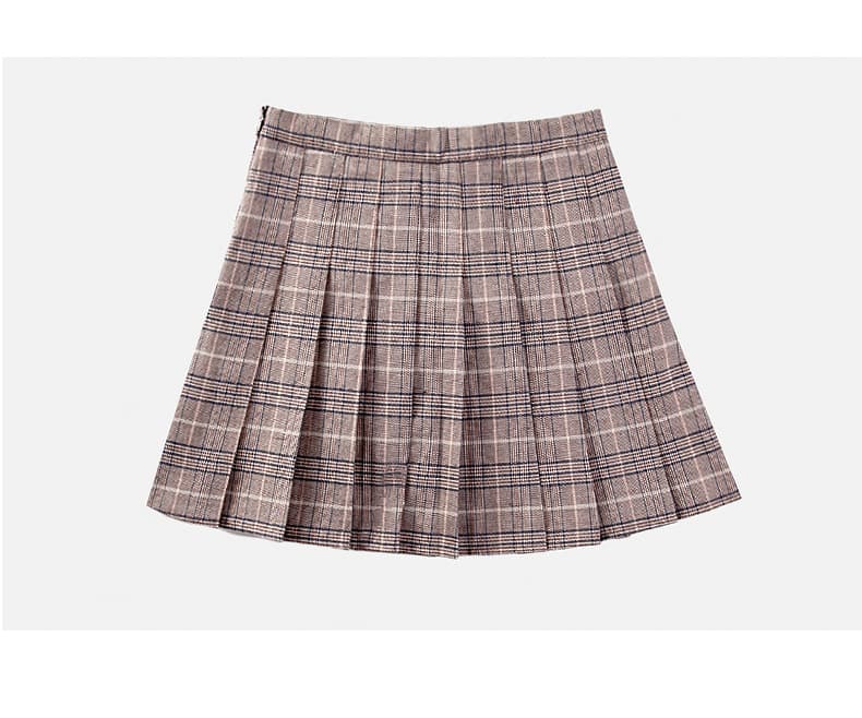 プリーツスカート クラシカル均一プリーツミニスカート