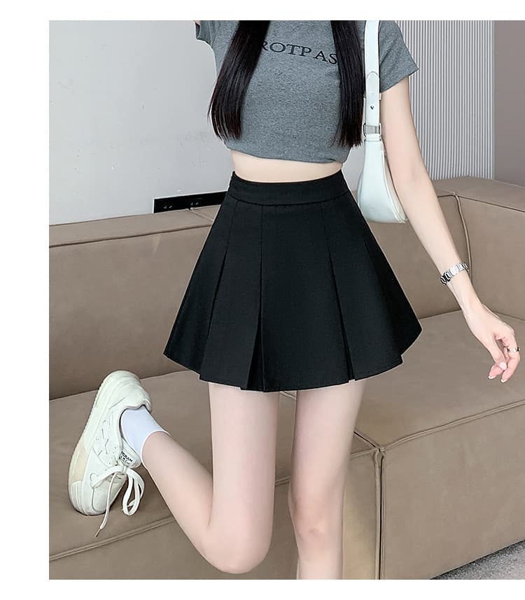 プリーツスカート きちんと美シルエット プリーツミニ