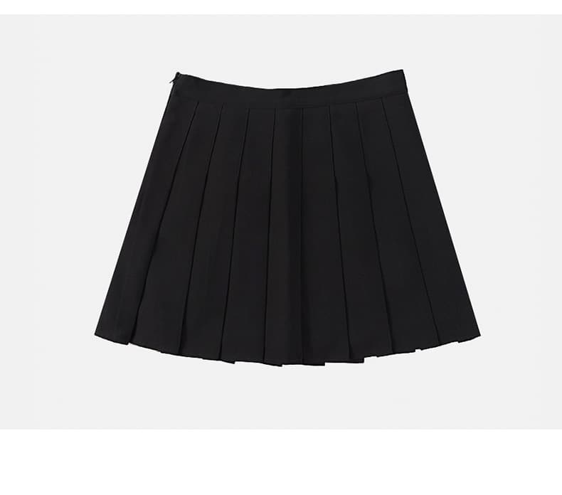 プリーツスカート クラシカル均一プリーツミニスカート