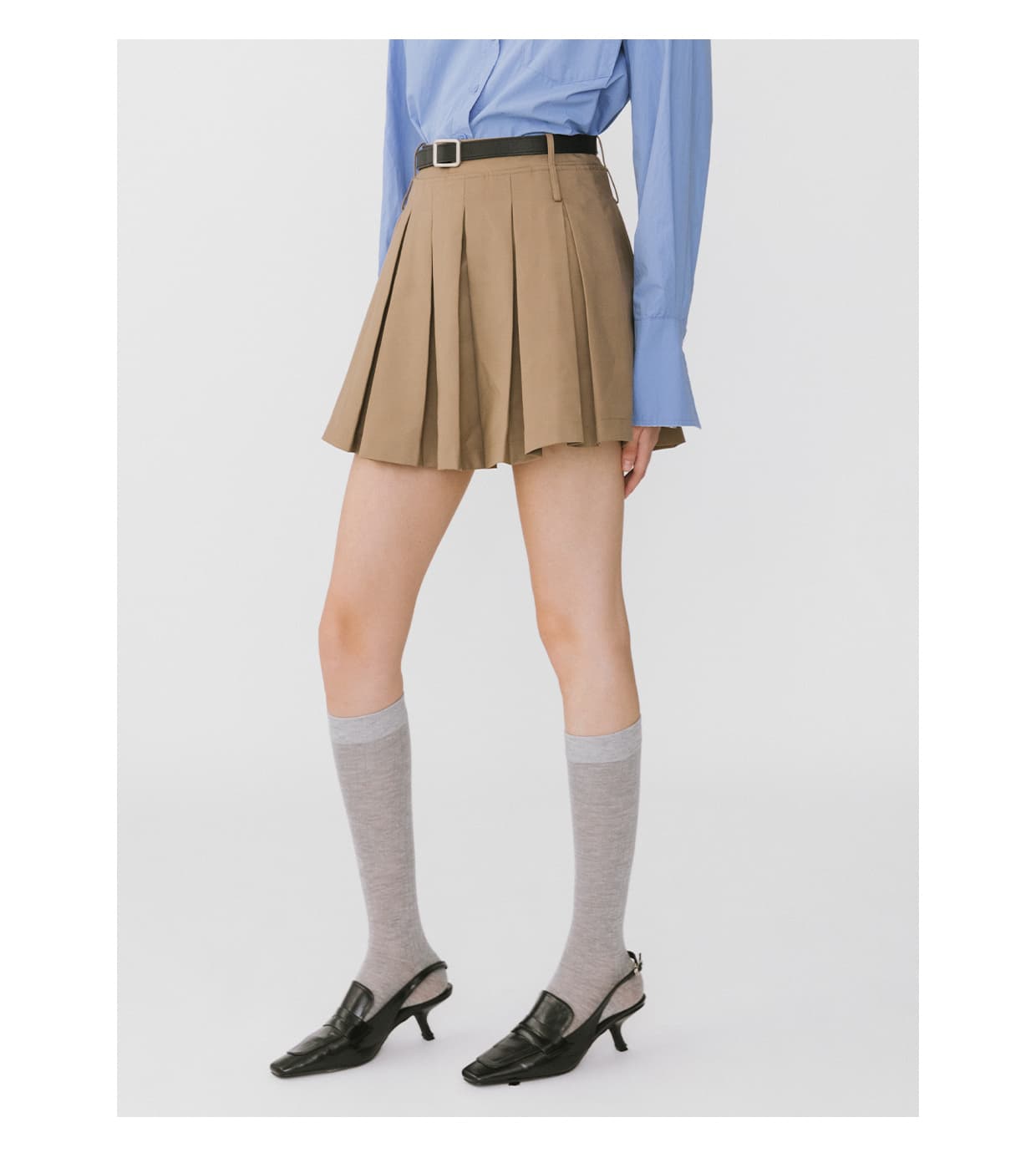 プリーツスカート 制服風プリーツミニスカート