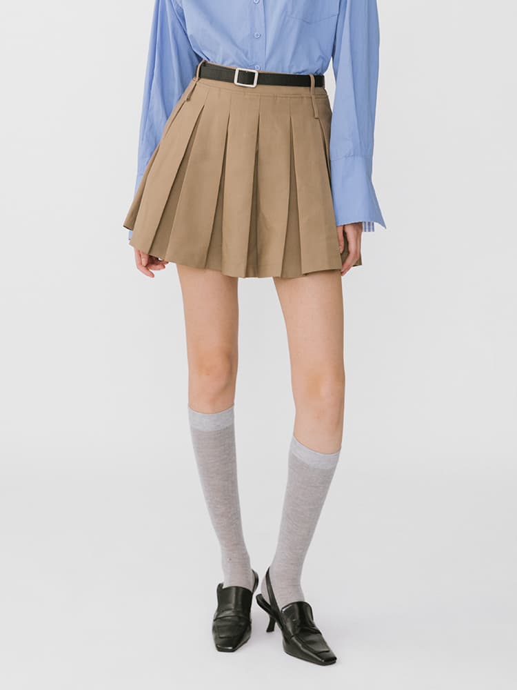 プリーツスカート 制服風プリーツミニスカート