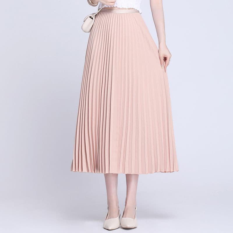 プリーツスカート 優美なきらめきプリーツスカート