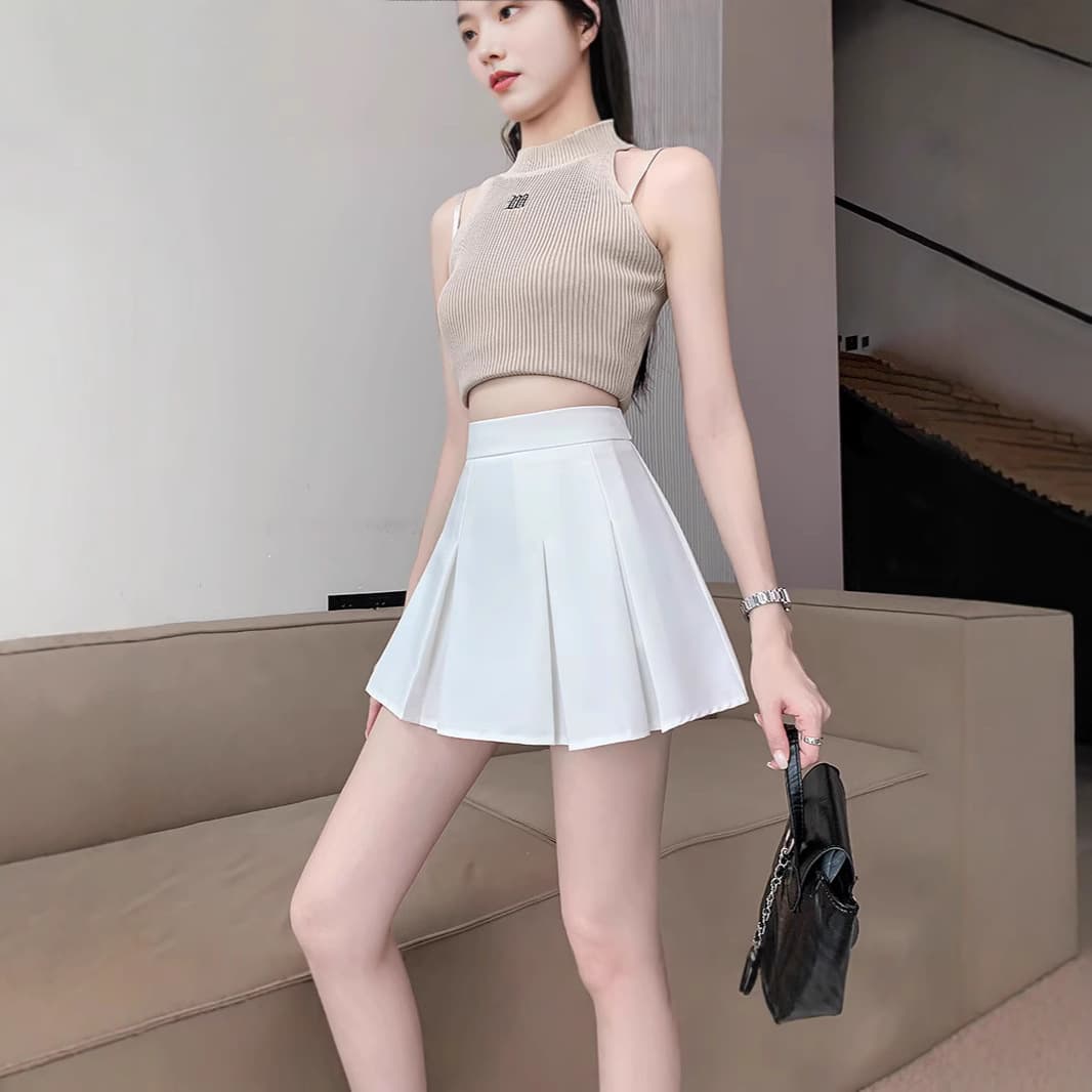 プリーツスカート きちんと美シルエット プリーツミニ