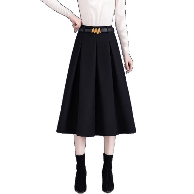 プリーツスカート 上品フレアープリーツスカート