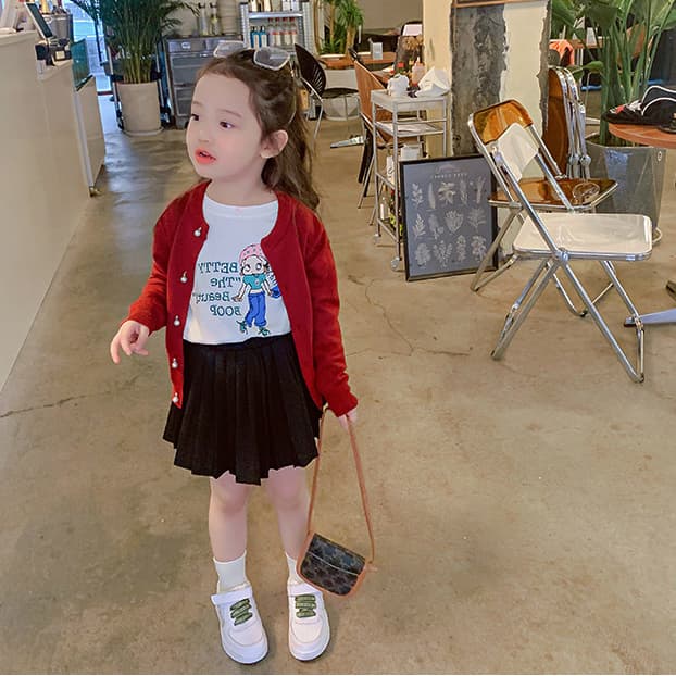 韓国子供服 女の子 プリーツスカート フォーマル