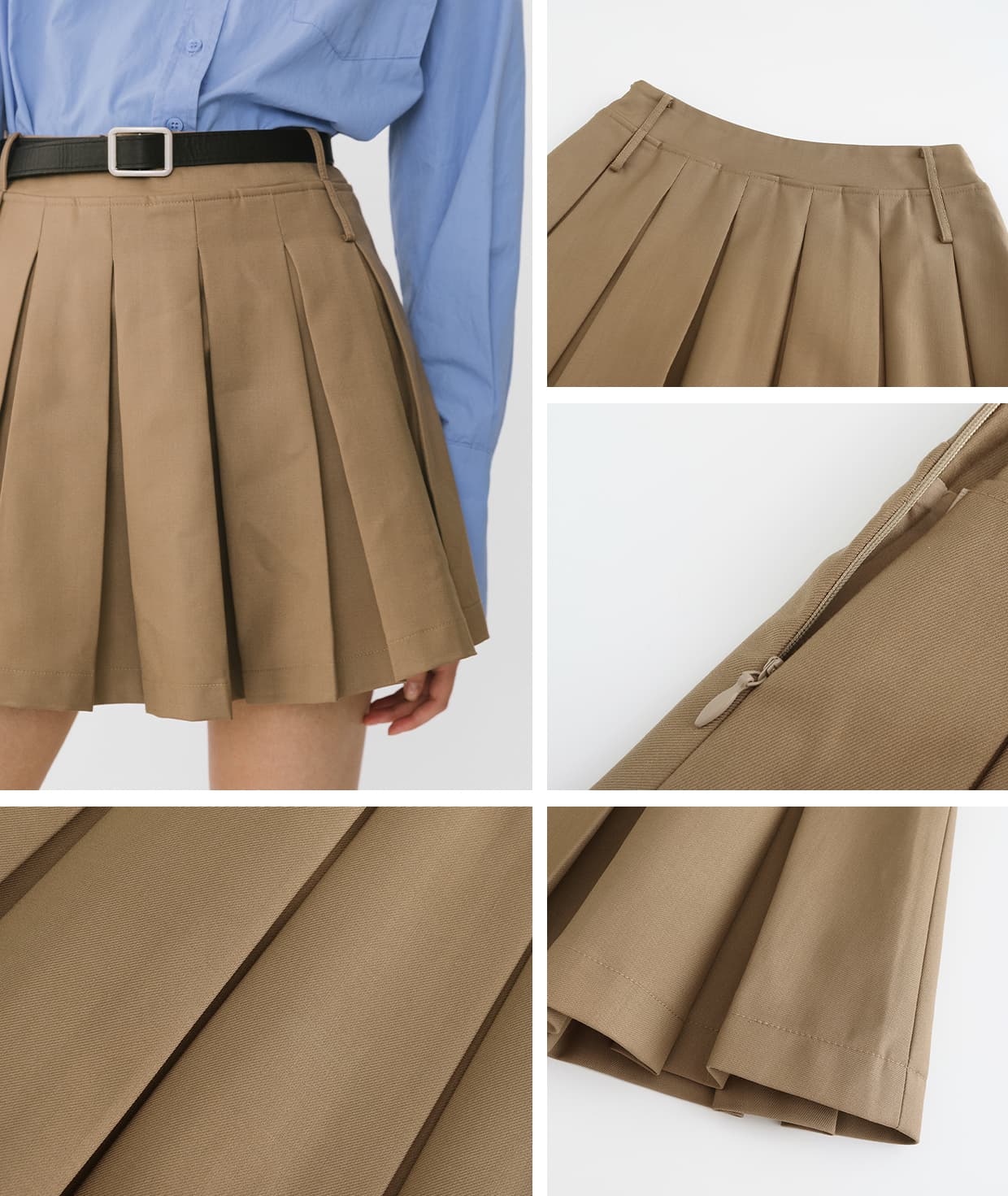 プリーツスカート 制服風プリーツミニスカート