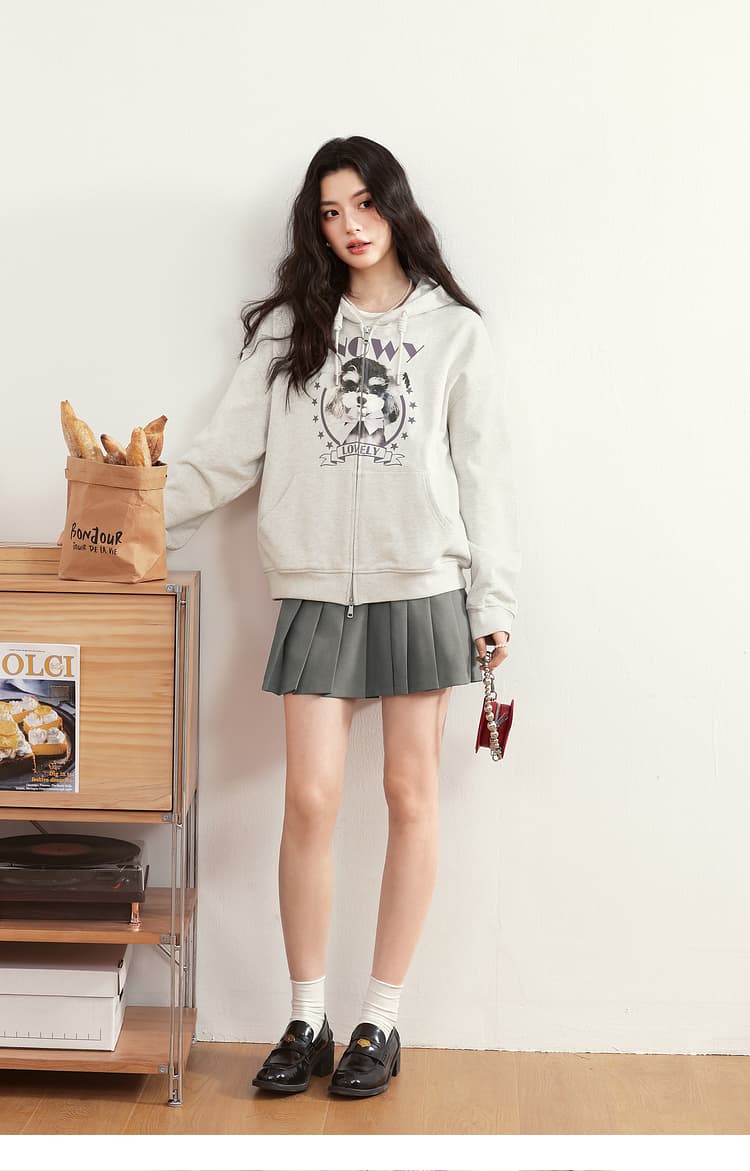 プリーツスカート ふんわり広がる制服風プリーツミニ