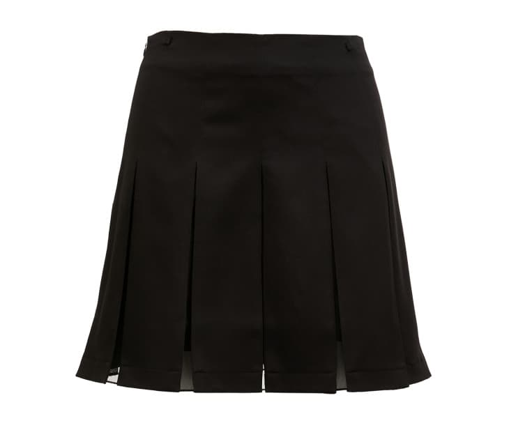 プリーツスカート 鎖飾り付きプリーツミニスカート