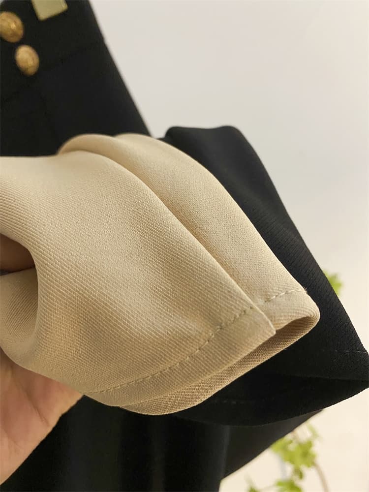 プリーツスカート 優雅なタックプリーツ膝丈スカート